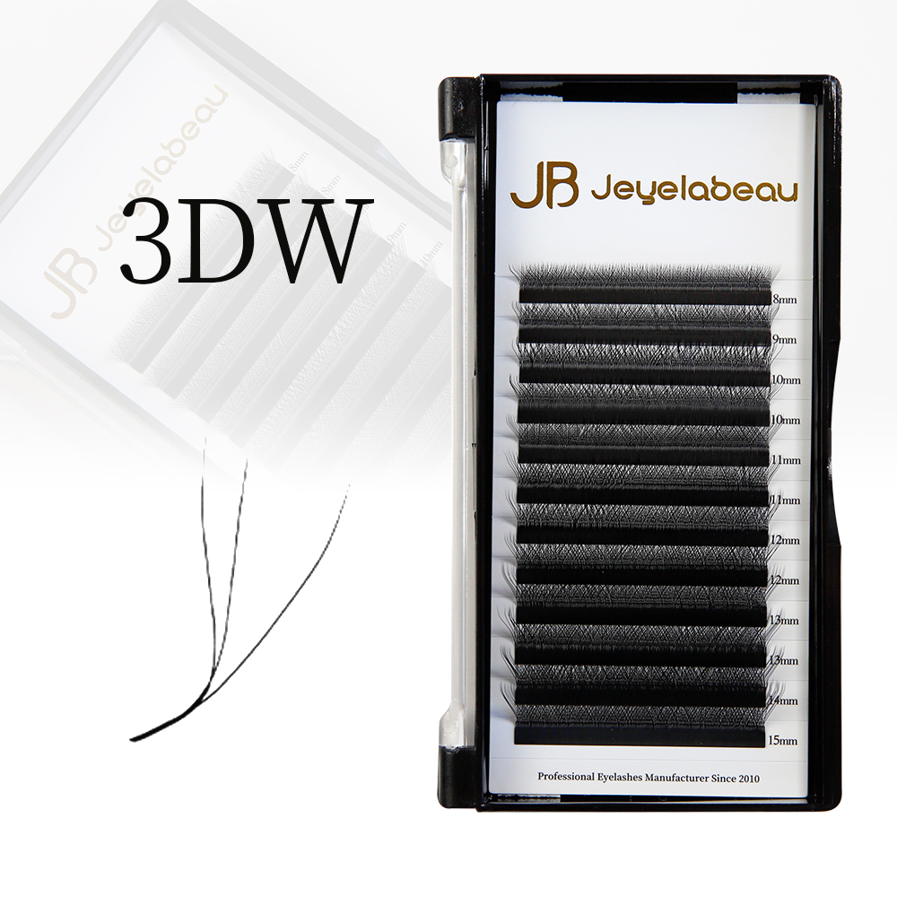 Eyelash Extension Human Hair - 3D W型まつげエクステ プロ仕様 シルク Wスタイル ワイヤーまつげ
