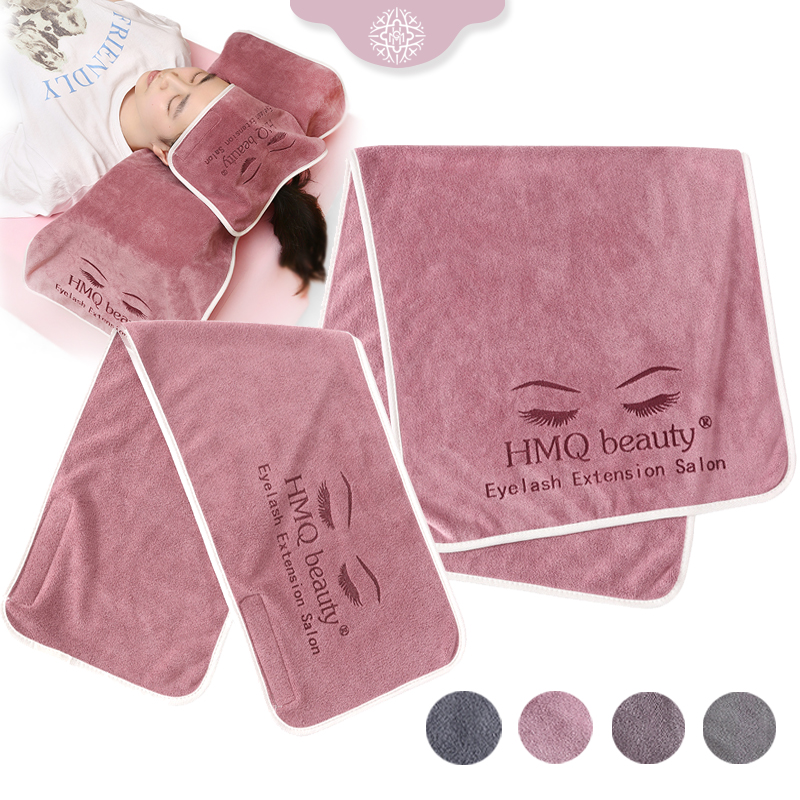 Eyelash Extension Look - 再利用可能なまつげエクステンションサロントオルグラフトまつげ用ソフトターバンヘアキャップスパ枕タオルラッシュアクセサリーメイクアップツール