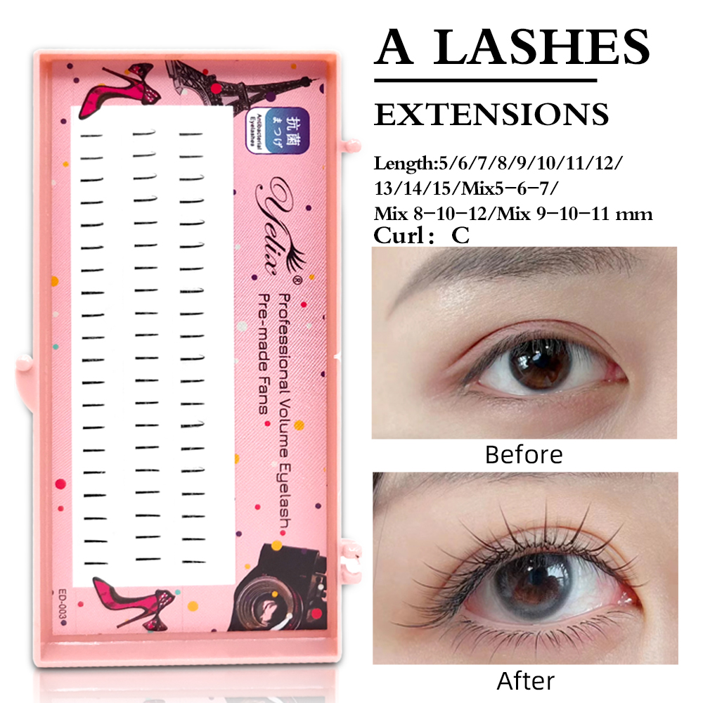 Yelix ナチュラルソフト個別まつげ コミックラッシュ C - Eyelash Extension Look のレビューと価格