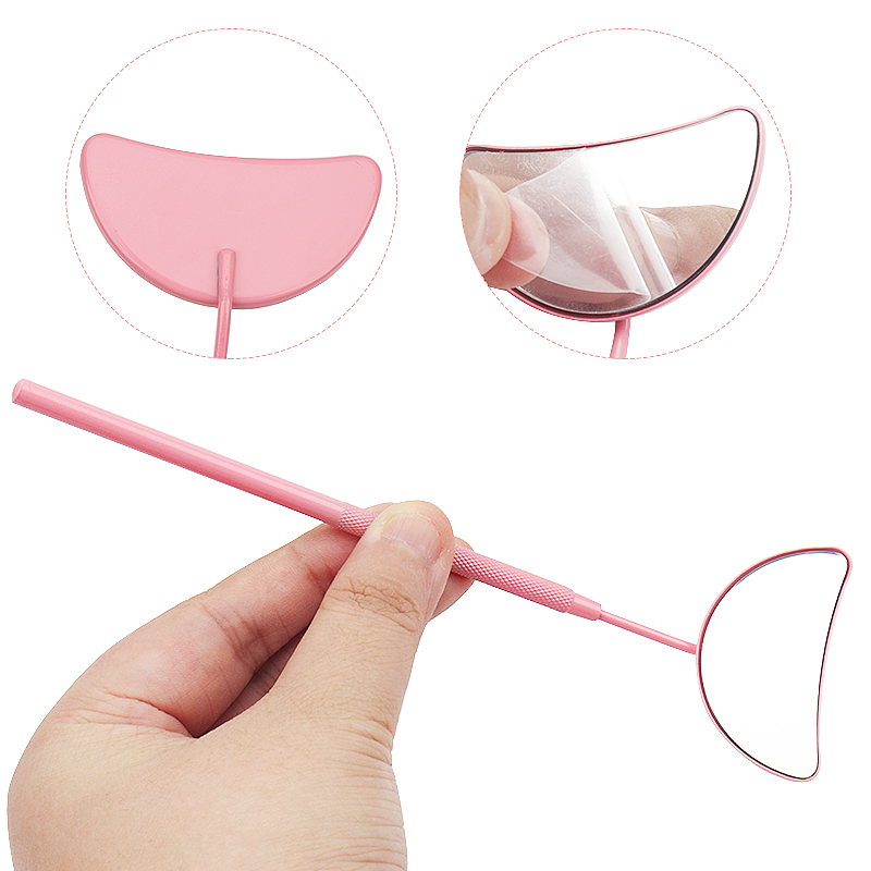 1 個まつげエクステンションミラー月型取り外し可能なステンレ - Eyelash Extension Look のレビューと価格