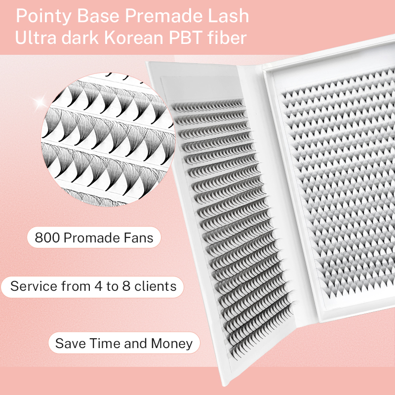 800/1600 既成ボリュームラッシュファンとんがりベース - Eyelash Extension Human Hair のレビューと価格