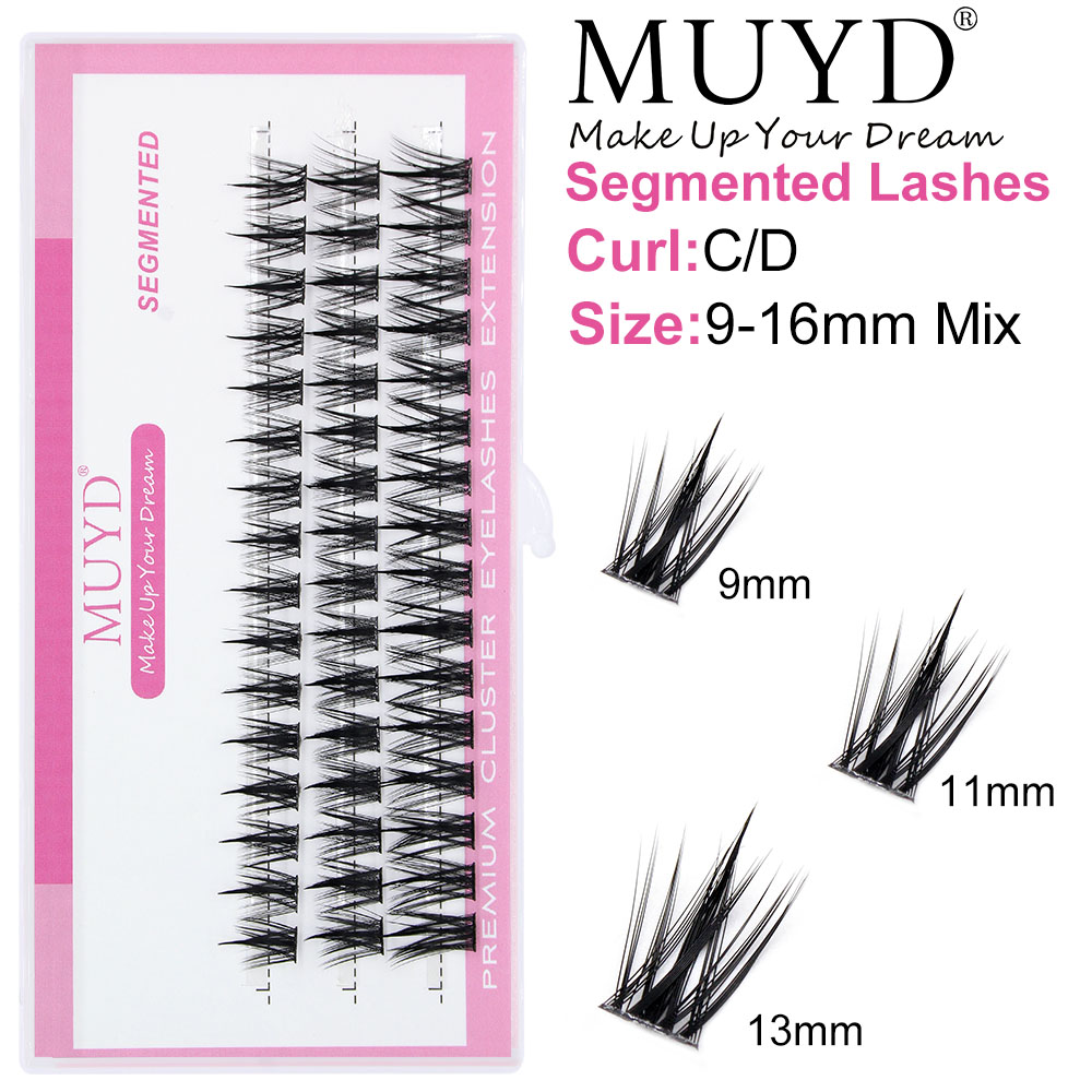 ロシアの個人まつげ 3D セクシーなふわふわシングルクラスタ - Eyelash Extension Russian のレビューと価格