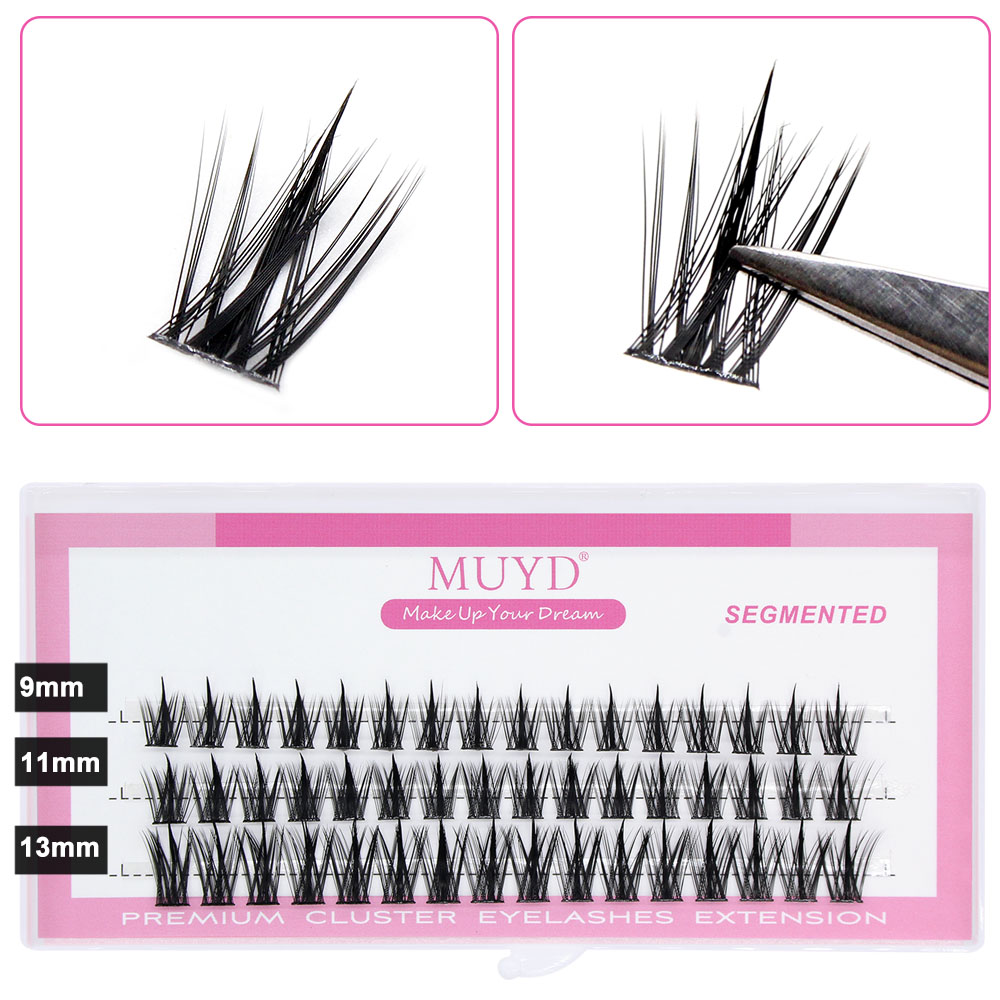 ロシアの個人まつげ 3D セクシーなふわふわシングルクラスタ - Eyelash Extension Russian のレビューと価格