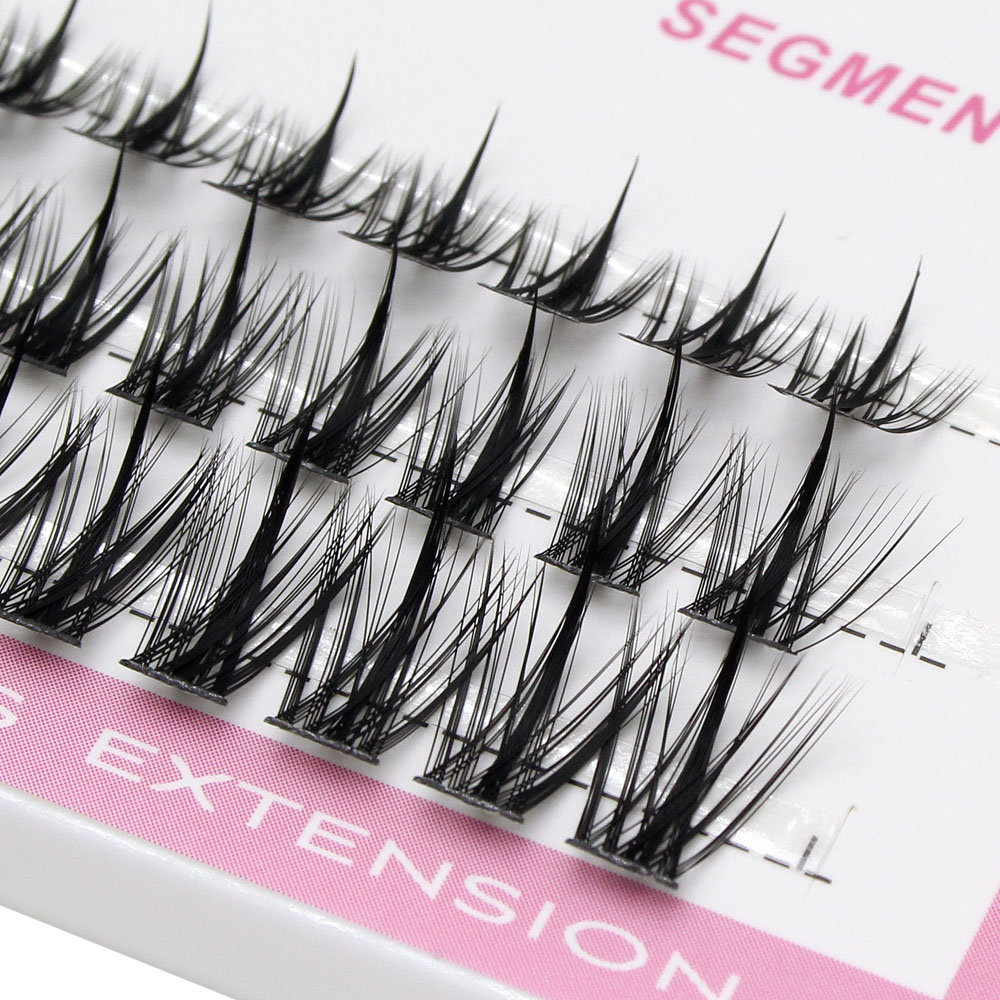ロシアの個人まつげ 3D セクシーなふわふわシングルクラスタ - Eyelash Extension Russian のレビューと価格
