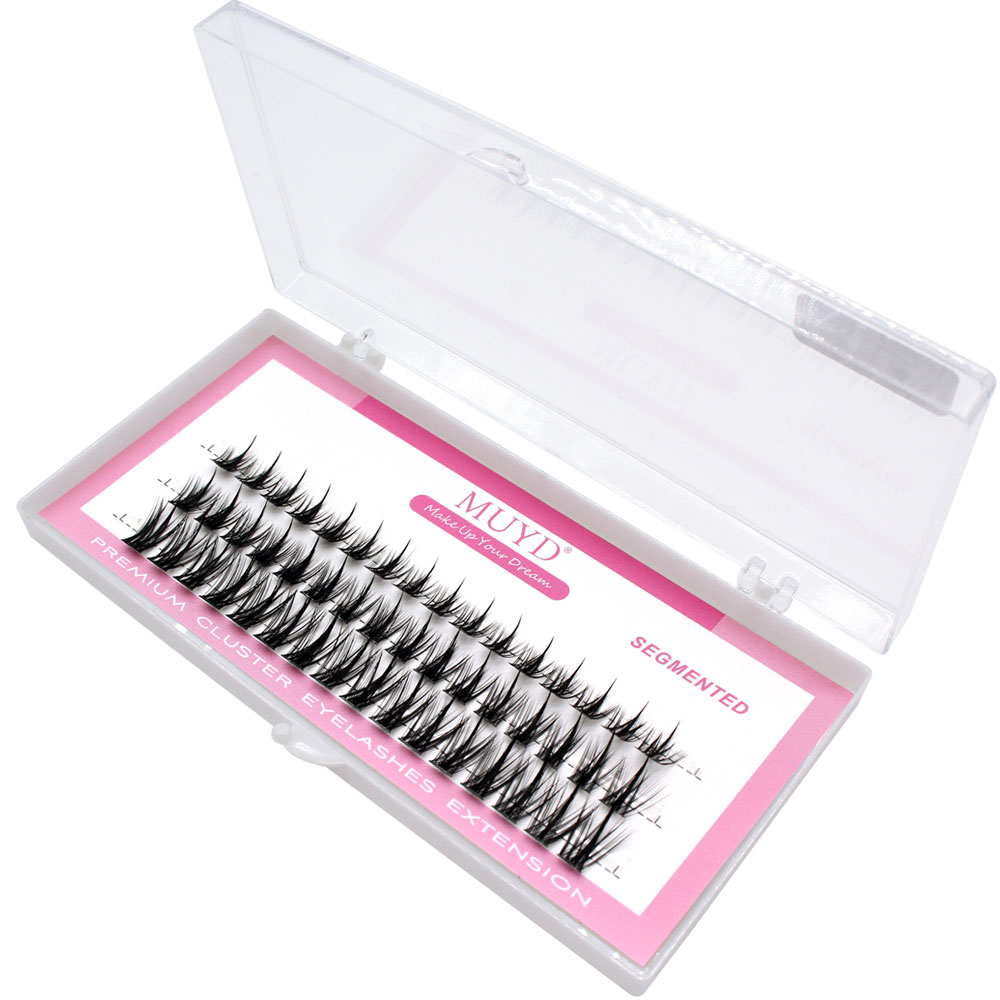 ロシアの個人まつげ 3D セクシーなふわふわシングルクラスタ - Eyelash Extension Russian のレビューと価格