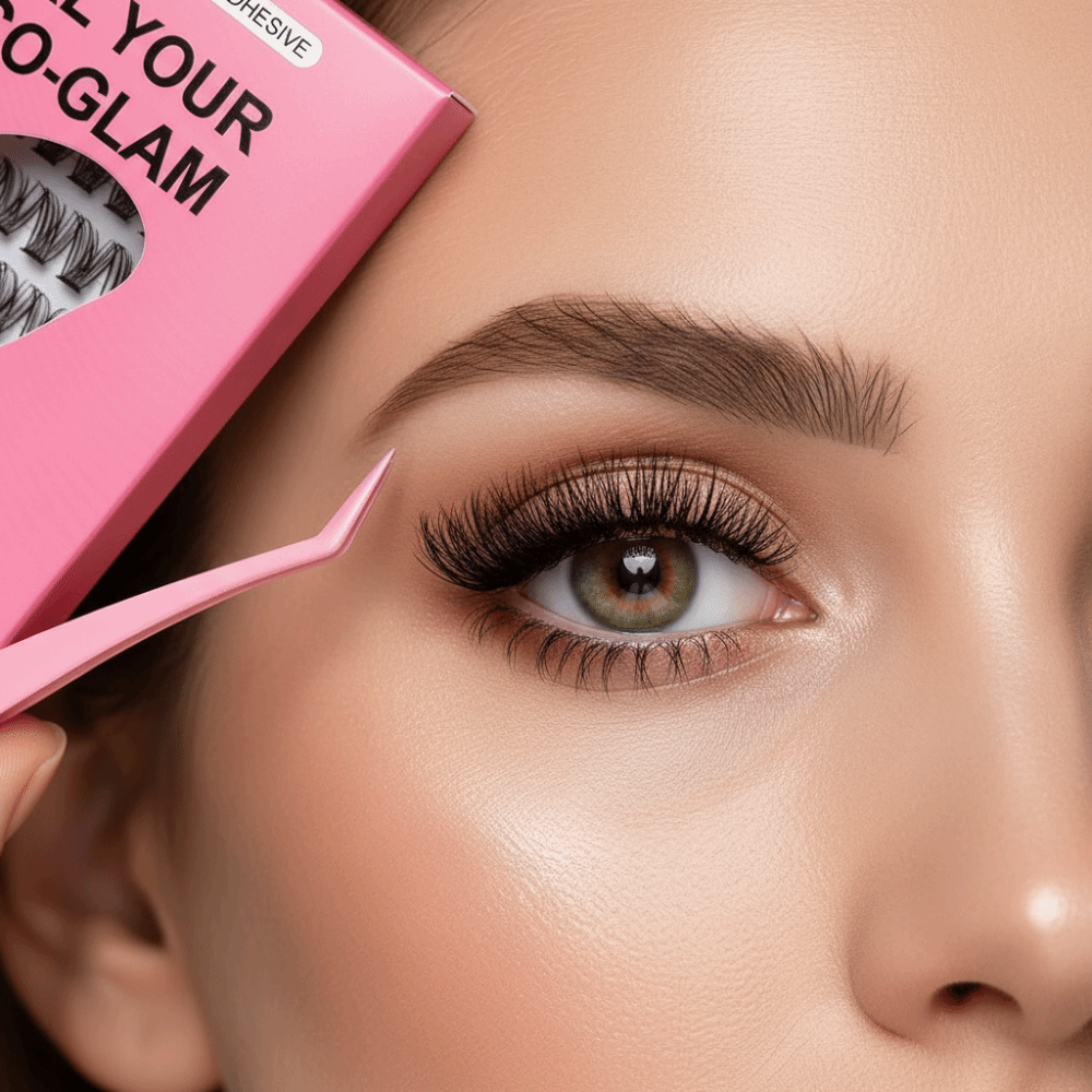自然な見た目DIYまつげエクステキット ふわふわ 接着剤不要 - Eyelash Extension Look のレビューと価格