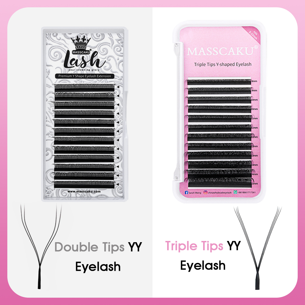 男性と女性のための自然なつけまつげ,既製のファン,手織り,ロ - Eyelash Extension Russian のレビューと価格