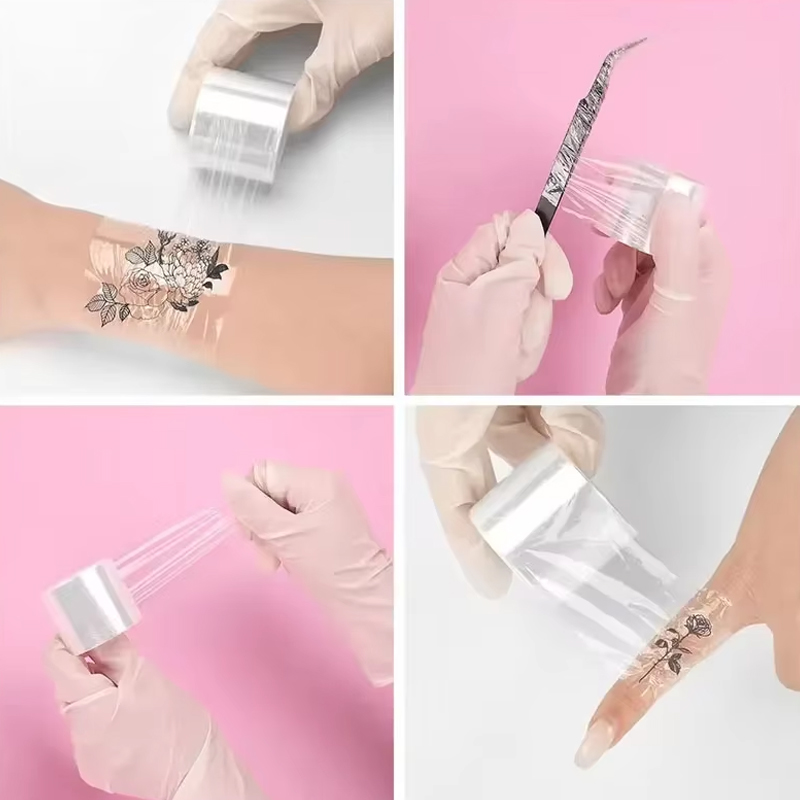 200 メートル/ロールクリアメイクアップフィルムリップ眉毛 - Eyelash Extension Look のレビューと価格