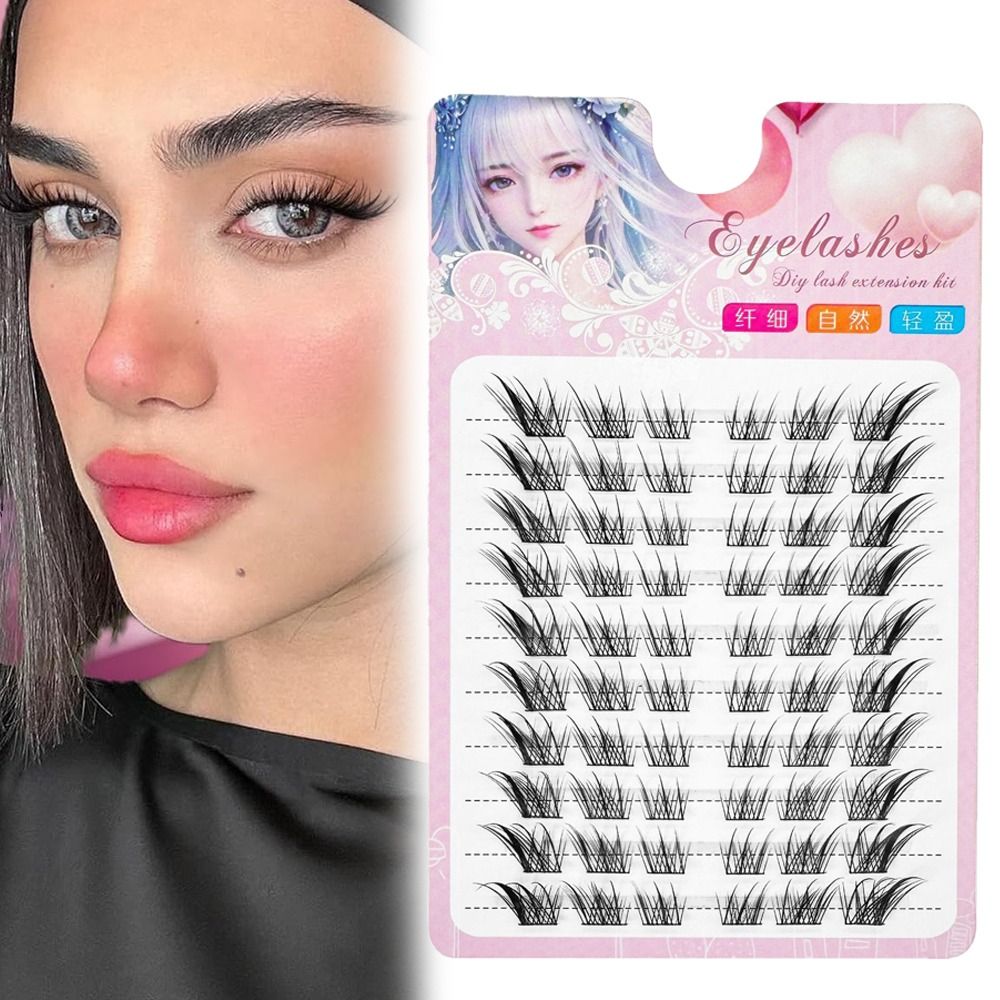 3Dキャットアイクラスターまつげ ナチュラルマンガフォックス - Eyelash Extension For Asian Eyes のレビューと価格