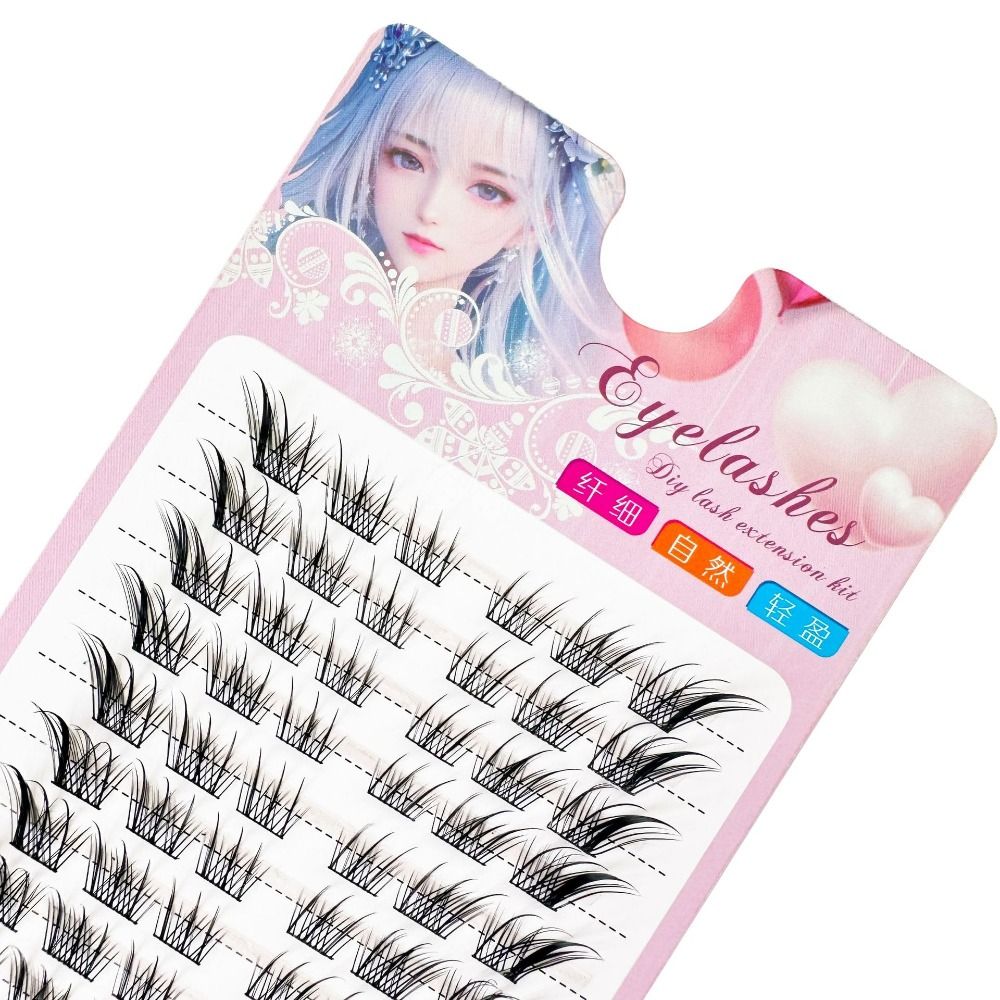 3Dキャットアイクラスターまつげ ナチュラルマンガフォックス - Eyelash Extension For Asian Eyes のレビューと価格
