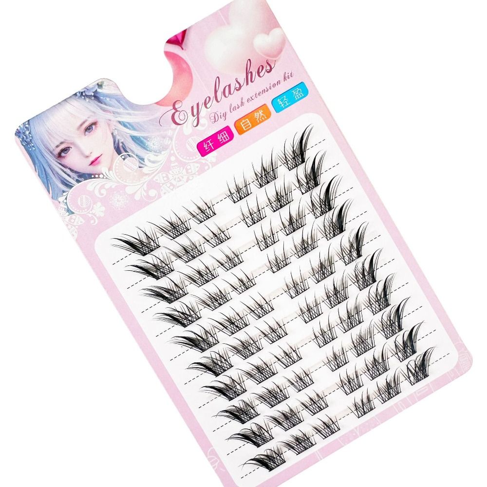 3Dキャットアイクラスターまつげ ナチュラルマンガフォックス - Eyelash Extension For Asian Eyes のレビューと価格