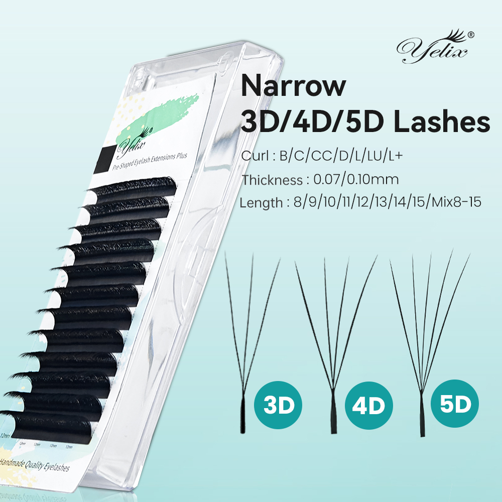 イエリックス ナロー 3D 4D 5D W プレメイドボリュ - Eyelash Extension For Asian Eyes のレビューと価格